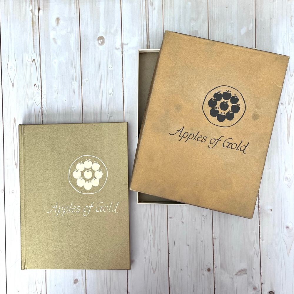 VTG Apples of Gold Hardcover Book Boxed Jo Petty Published by C.R. Gibson 1962